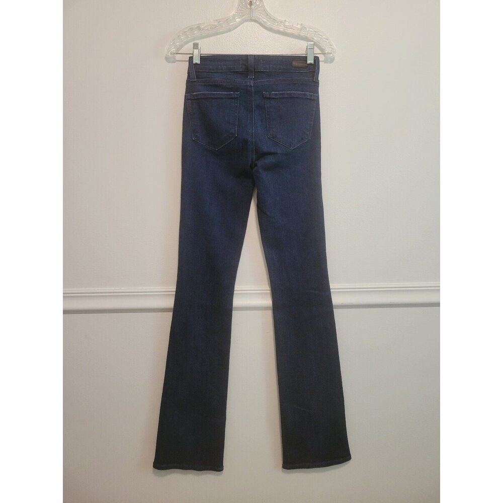 New women's sz 24 /00 Paige light flare dark navy denim pocketed jeans - Picture 3 of 6